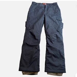 Orage Black Cargo Snow Pants